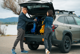 Velotric Fold 1 foldable electric bike folded in a car trunk