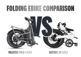 Fold 1 Plus vs Lectric XP Lite2: Full-Powered Folding Ebike vs Lightweight Urban Folding Ebike
