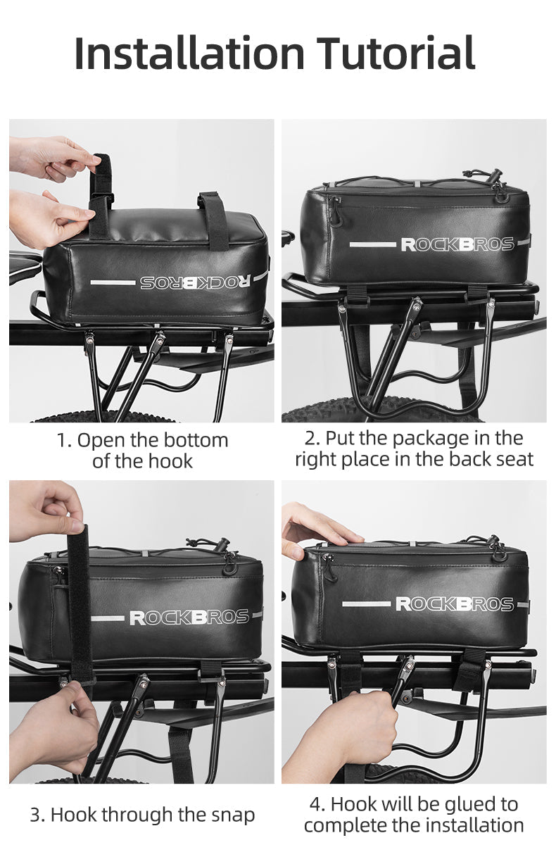 Upgrade Your Ride with ROCKBROS Rear Rack Bag – Velotric