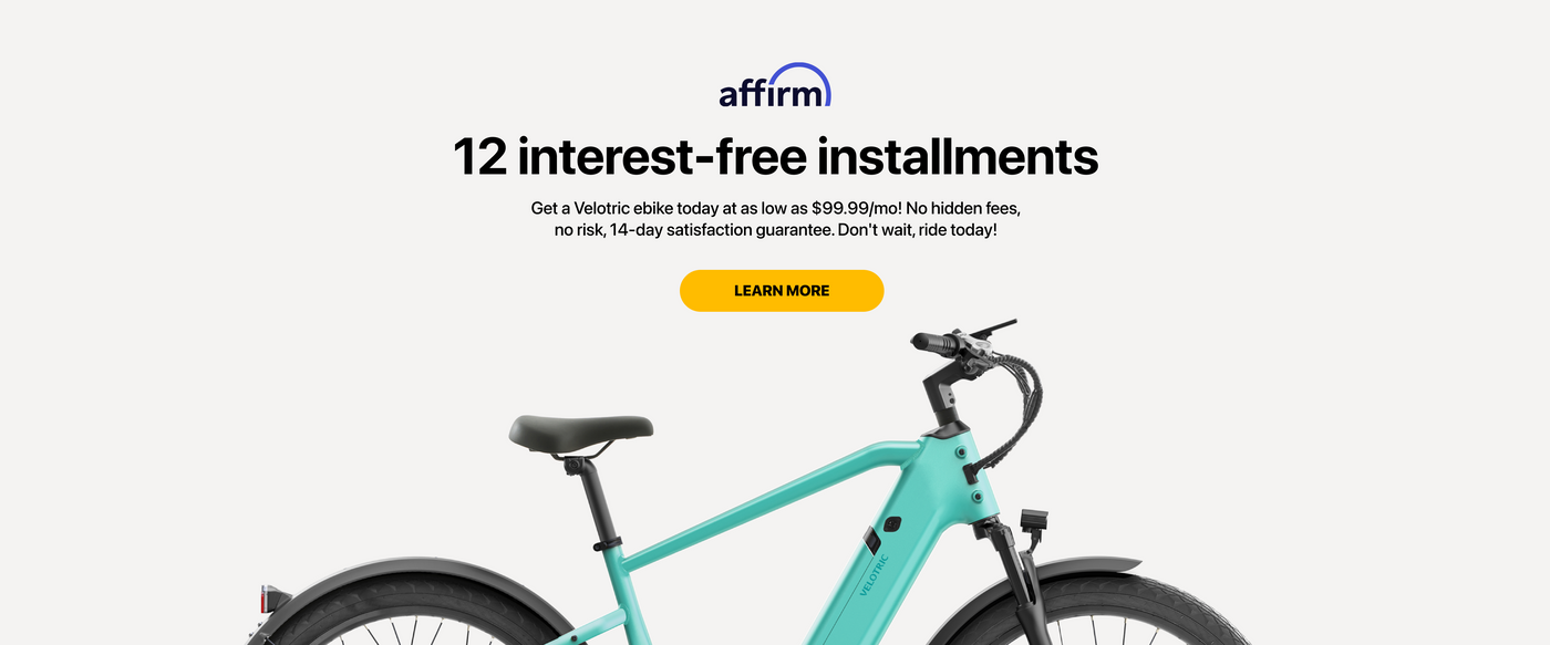 Electric discount bike affirm