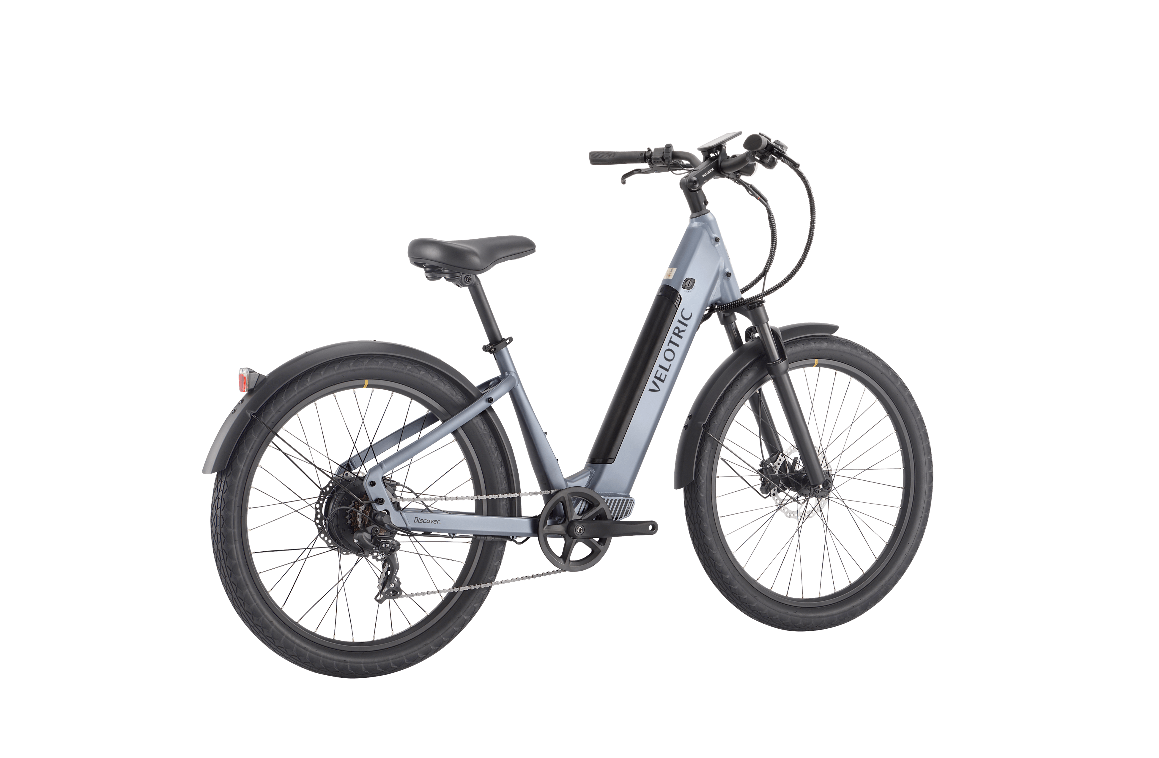 grey electric bicycle Velotric Discover 1 Plus