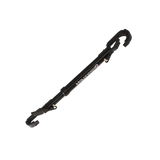 Heavy-duty bike adapter for sloping top tubes, adjustable length for various bike sizes.