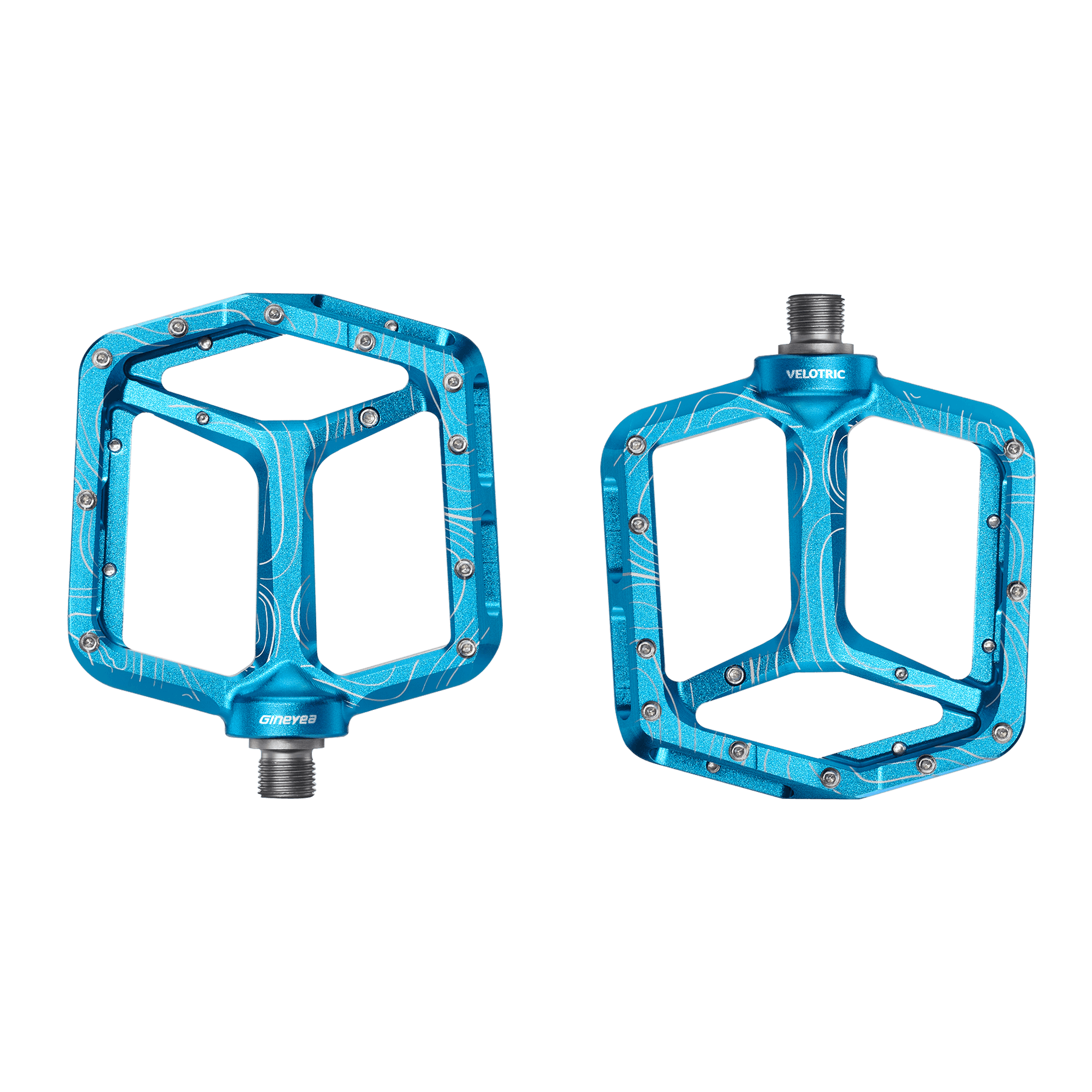 Velotric All-Mountain Pedals, Skyline Blue