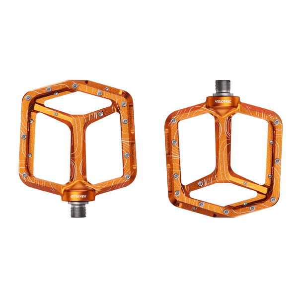 bicycle pedal systems Velotric All-Mountain Pedals, Ember Orange