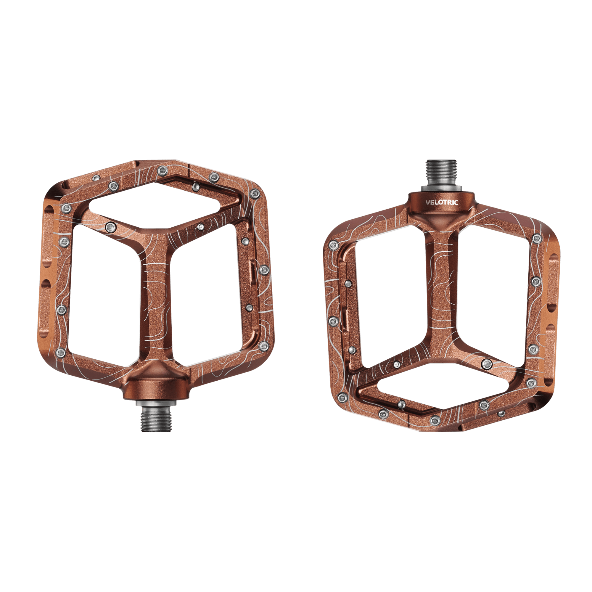 Velotric All-Mountain Pedals, Mesa Bronze
