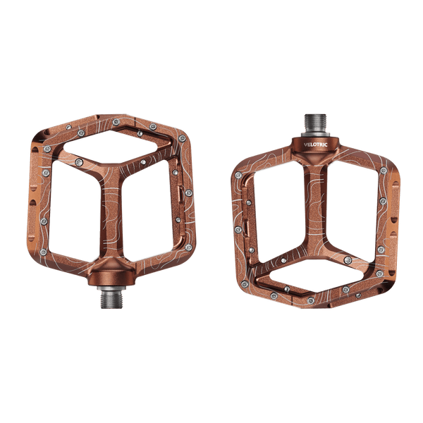 Velotric All-Mountain Pedals, Mesa Bronze