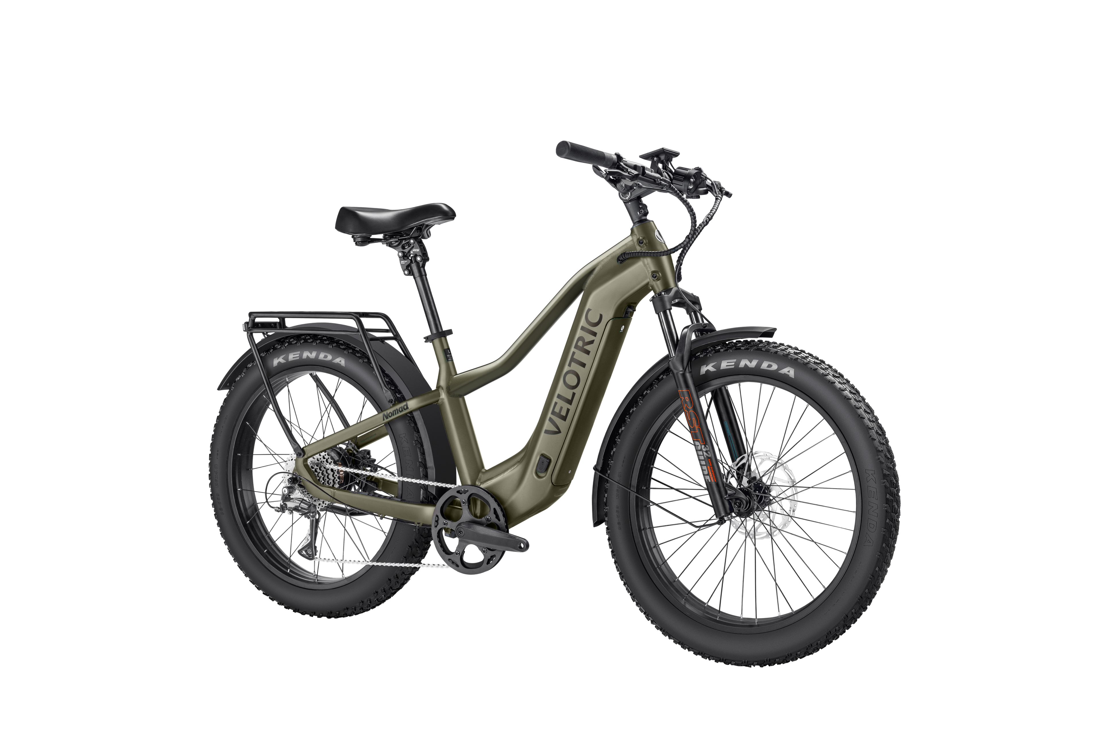 Velotric Nomad 2 Fat Tire Ebike, Step-Thru / Large / Olive