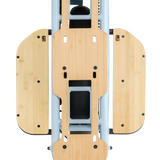Velotric Packer 1 e-bike wooden footrest for improved riding support and comfort
