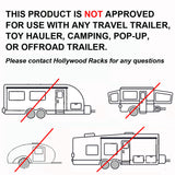 RV Rider E-Bike Rack not approved for travel trailers or campers.