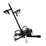 RV Rider E-Bike Rack showing adjustable frame grabbers for secure bike mounting